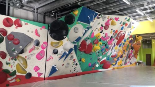 京都府のクライミング施設「ボルダリングジム ロックメイト 松井山手店」